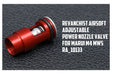 Revanchist Airsoft Adjustable Power Nozzle Valve For Marui MWS Airsoft GBB (Red)