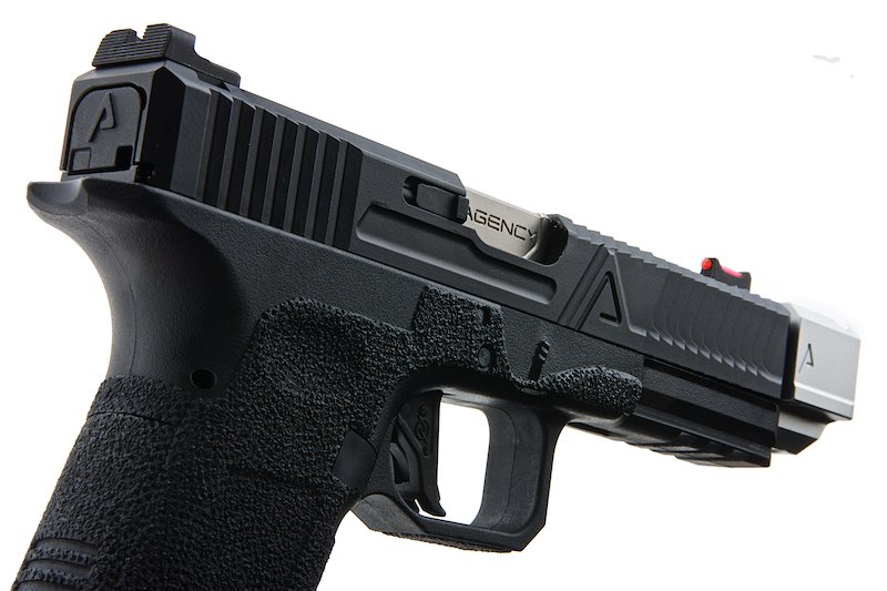 RWA Agency Arms EXA GBB Pistol (Stainless Steel Barrel & 417 Single Port Silver Compensator)