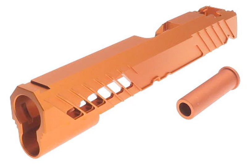 Dr.Black Type 300R Aluminum Slide For Tokyo Marui Hi Capa 5.1 GBB Airsoft Pistol (Orange)