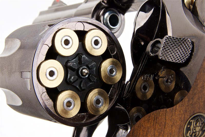 Umarex (WinGun) 6.5 inch S&W M29 Airsoft CO2 Revolver (Polymer Wood Texture Grip/ Titanium Black Ver.)