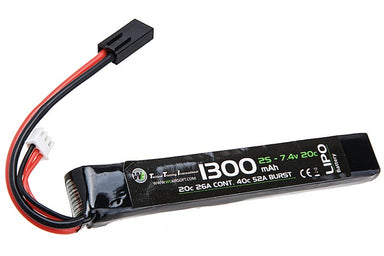WE 7.4v 1300mAh 20c Lipo Stick Type Battery (Mini Plug)