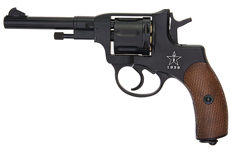 Gun Heaven (WinGun) 721 Nagant M1895 4 inch 6mm Co2 Revolver (Brown Grip)