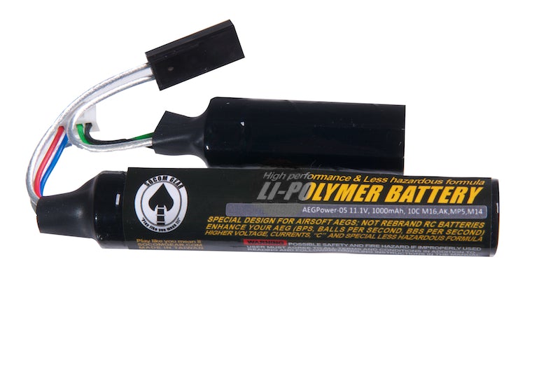 Socom Gear 11.1V 1000mAh. Li Po Battery  (10C Special Nunchuck Version, AK, M16, M14, MP5)