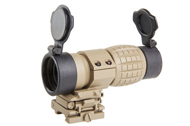 AIM 4X FXD Magnifier with adjustable QD mount (Dark Earth)