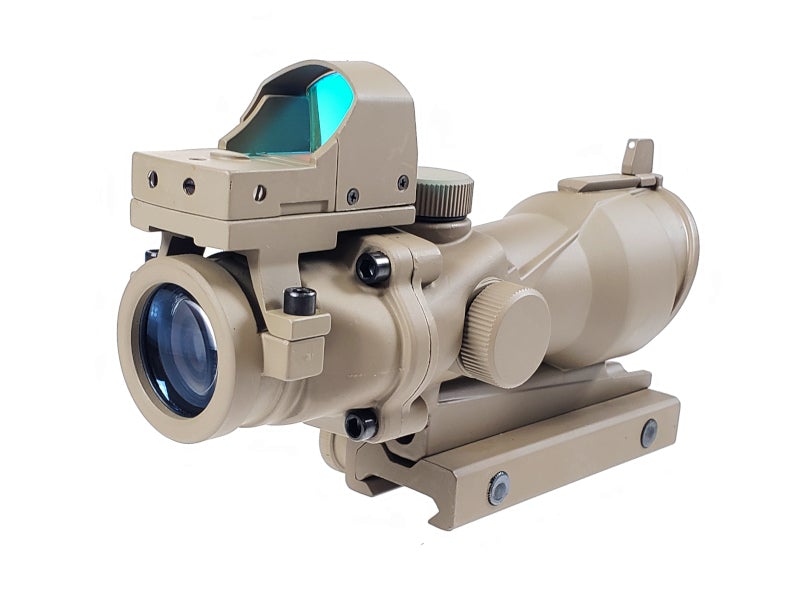 Aim-O ACOG 4×32 Scope + Mini Red Dot (DE)