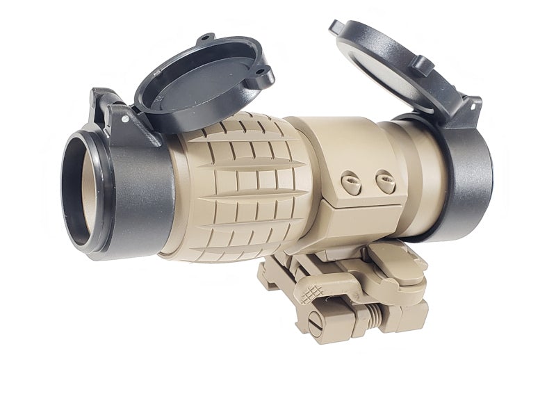 Aim-O ET Style 4X FXD Magnifier with Adjustable QD Mount (DE)