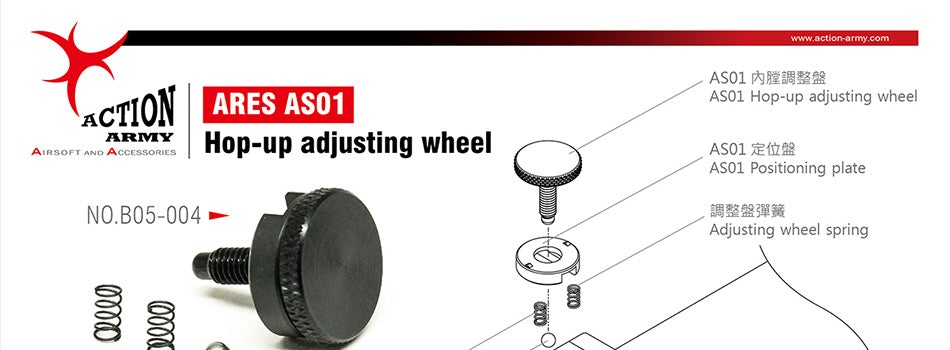 Action Army Hop Up Adjusting Wheel for ARES AS01 Striker Sniper