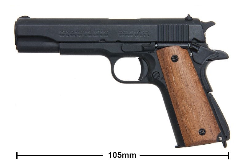 Blackcat Airsoft 1/2 Scale High Precision Min Model Gun 1911 with Wooden Grip (Limited Edition)