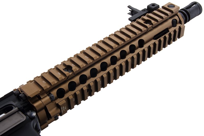 EMG (King Arms) Colt Licensed Daniel Defense 9" MK18 Airsoft GBB Rifle (BK/DE)