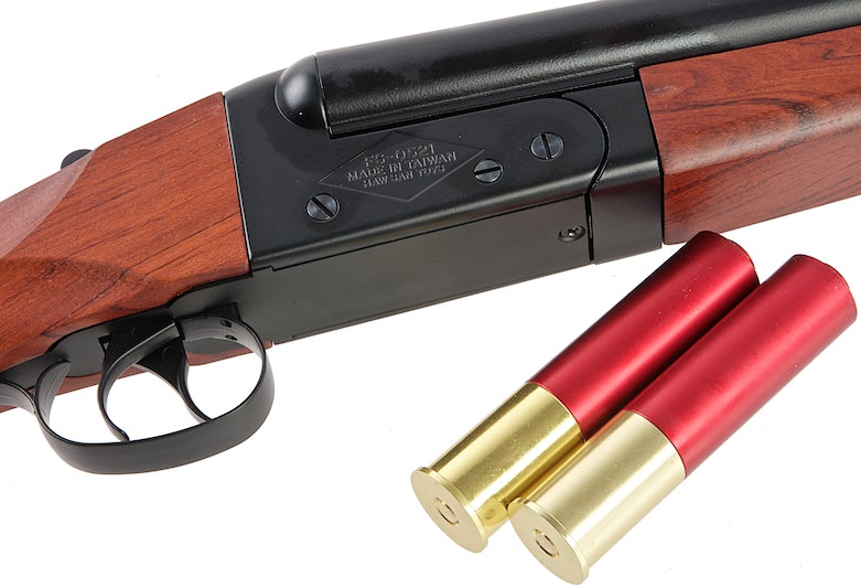 Farsan 0521 Real Wood 6mm Double Barrel Gas Shotgun (Short)