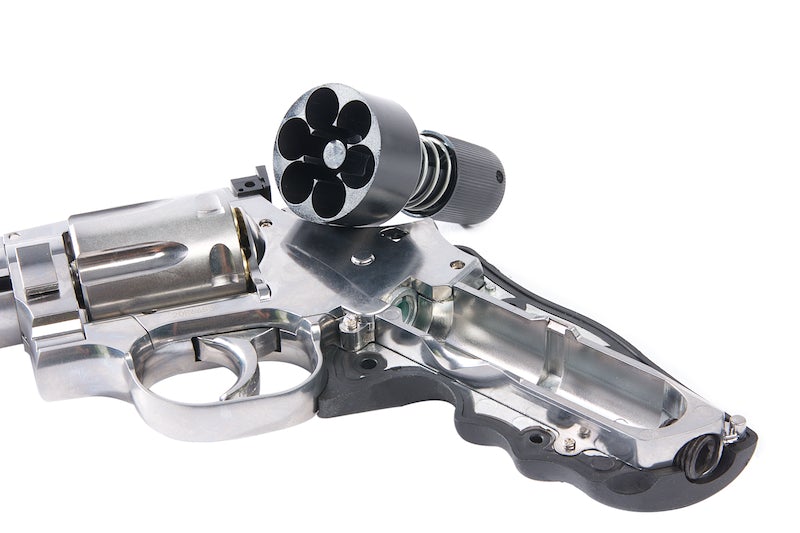 Gun Heaven ASG Dan Wesson 715 4 inch 6mm Co2 Revolver (Silver)
