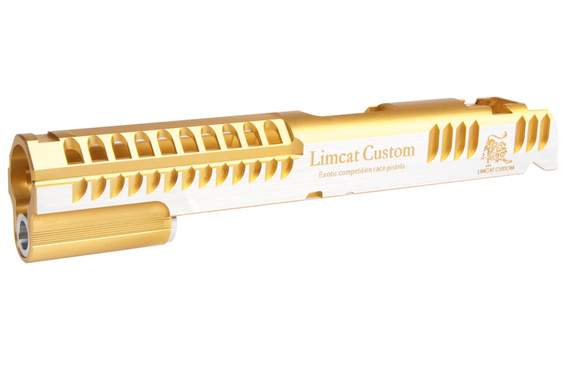 Gunsmith Bros Limcat Multic Cuts Standard Single Slide for Marui Hi-Capa GBB (Gold 2 Tone)