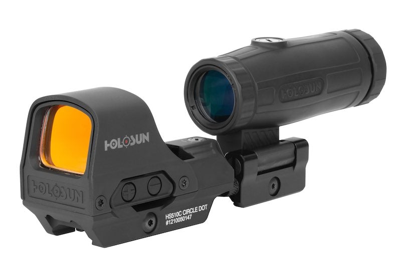 Holosun HS510C Reflex Circle Dot Sight w/ HM3X (3x Mangifier)
