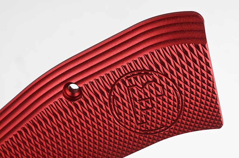 KJ Works CZ Logo Aluminium Hand Grip for CZ SP-01 Shadow (Red)