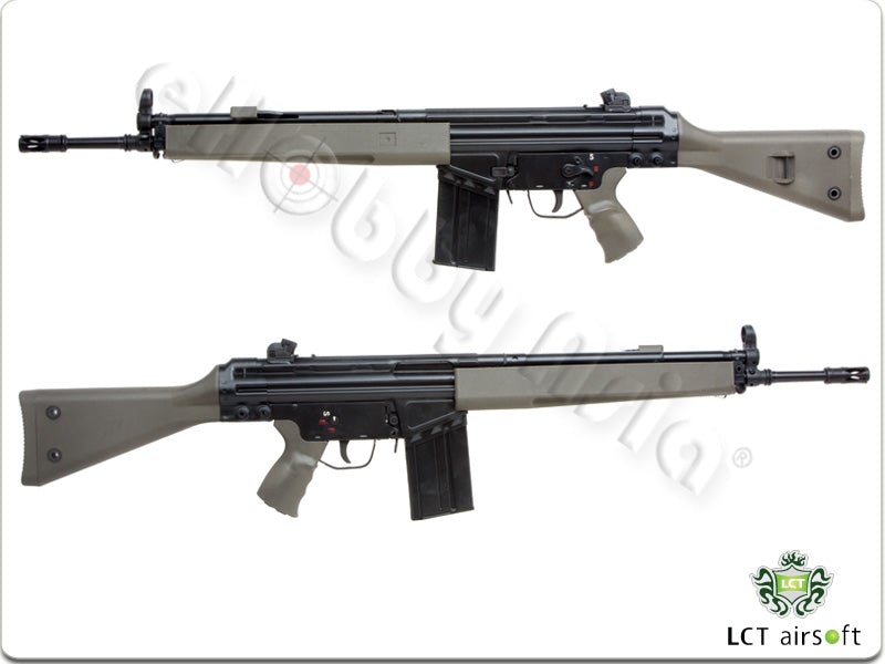 LCT G3A3-W (LC-3A3-W) Airsoft AEG Rifle (Olive Drab)