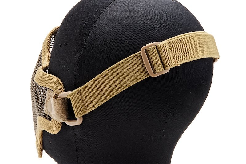 WoSport V1 Single-Band Scouts Half Face Airsoft Mask (Tan/ MA20)