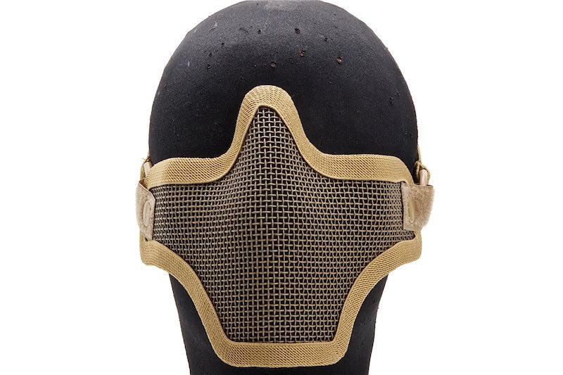 WoSport V1 Single-Band Scouts Half Face Airsoft Mask (Tan/ MA20)
