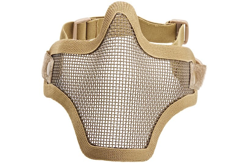 WoSport V1 Single-Band Scouts Half Face Airsoft Mask (Tan/ MA20)