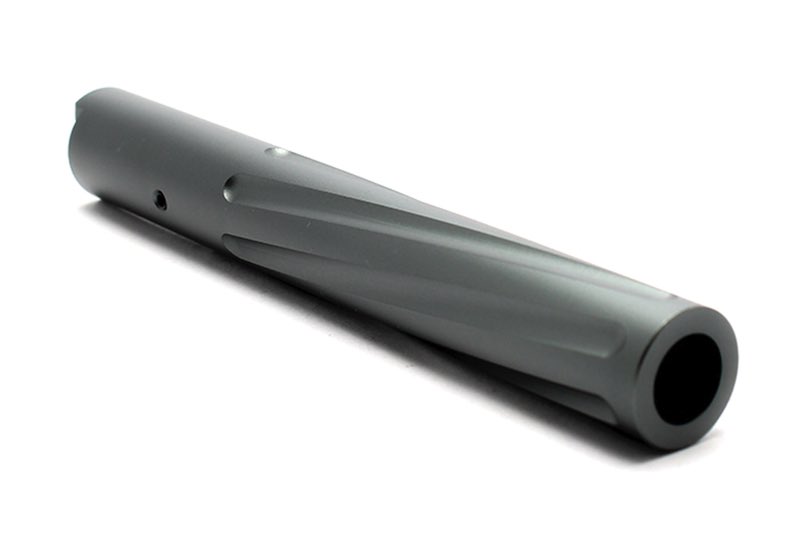 Nine Ball Twisted Flute Outer Barrel For Marui Hi-CAPA-5.1 Airsoft GBB (Gun Metallic)