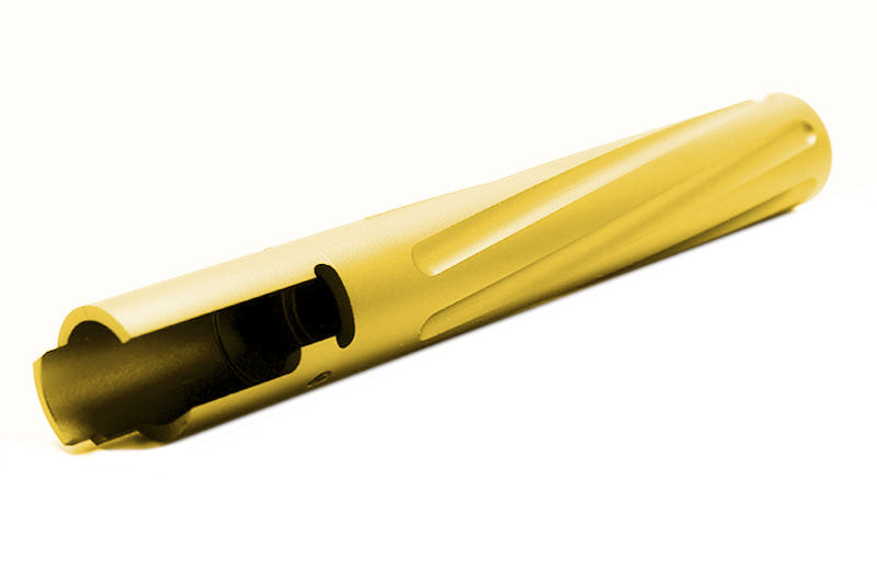 Nine Ball Flute Twisted Outer Barrel For Marui Hi-CAPA 5.1 Airsoft GBB (Gold)