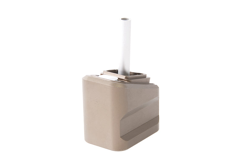 New Generation CNC Aluminum SA Type Gas Reservoir Magazine Base for Umarex (VFC) Glock 17/19X (Titanium)