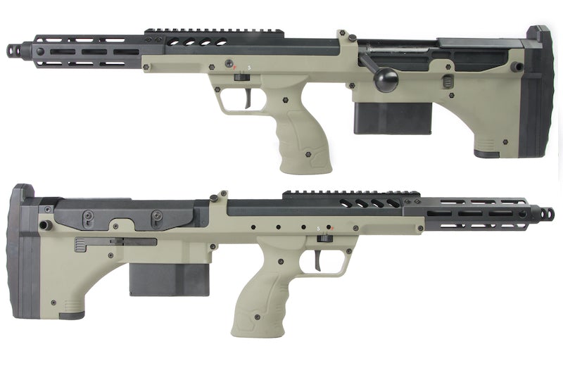 Silverback SRS A2/M2 Covert Licensed by Desert Tech (Olive Drab/ Left/ 16" Barrel)