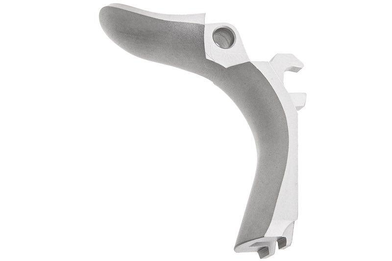 Airsoft Masterpiece Steel Grip Safety for Marui Hi-Capa GBB (Matt Silver/ Type 3-Infinity Signature)