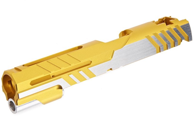 Airsoft Masterpiece Custom 'Alpha' Standard Slide for Marui Hi-Capa / 1911 GBB (Gold 2 Tone)