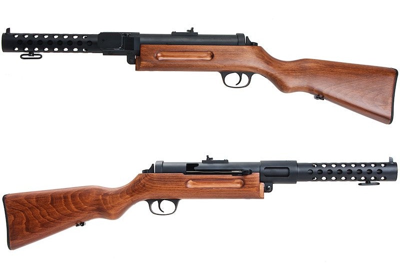 Snow Wolf Metal Bergmann MP-18 AEG SMG (Real Wood/ SW-021)