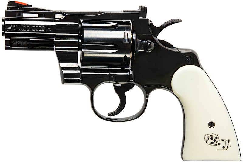 Tanaka Python Snake Eyes 2.5" R-Model Gas Revolver (Steel Finish)