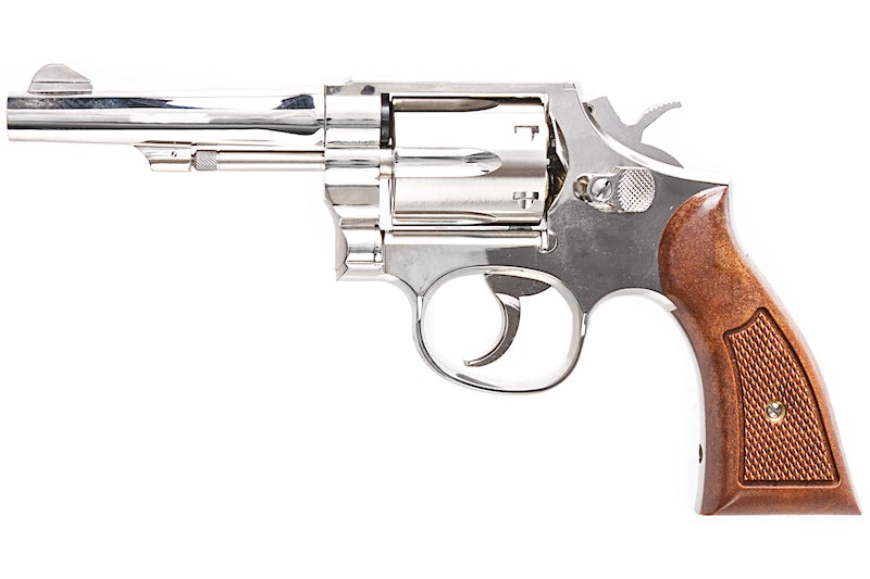 Tanaka S&W M10 Military & Police 4" Gas Revolver (Silver/ Nickel Finish Version 3)