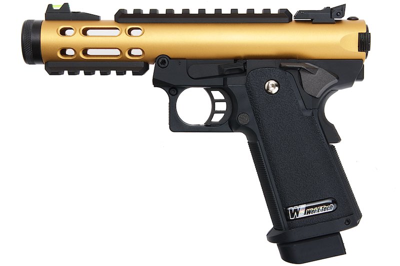 WE Galaxy Gold Slide R Frame Hi-Capa 5.1 Type GBB Airsoft Pistol