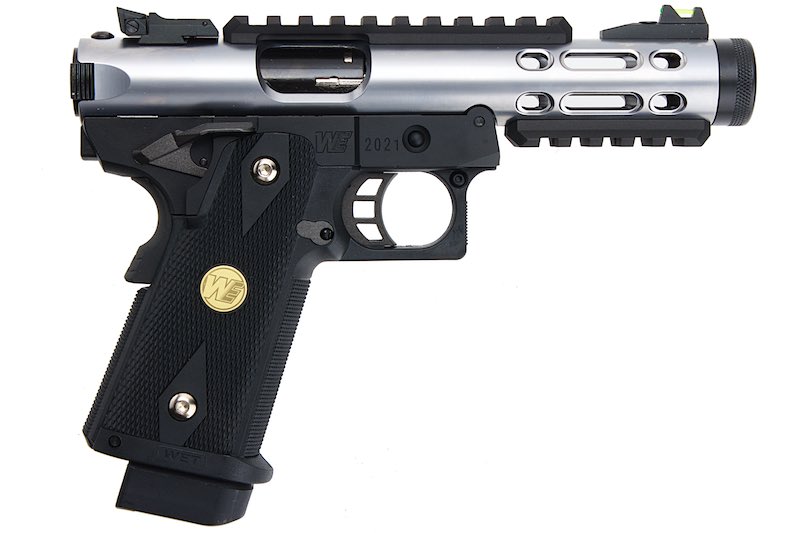 WE Galaxy Silver Slide K Frame Hi-Capa 5.1 Type A GBB Airsoft Pistol