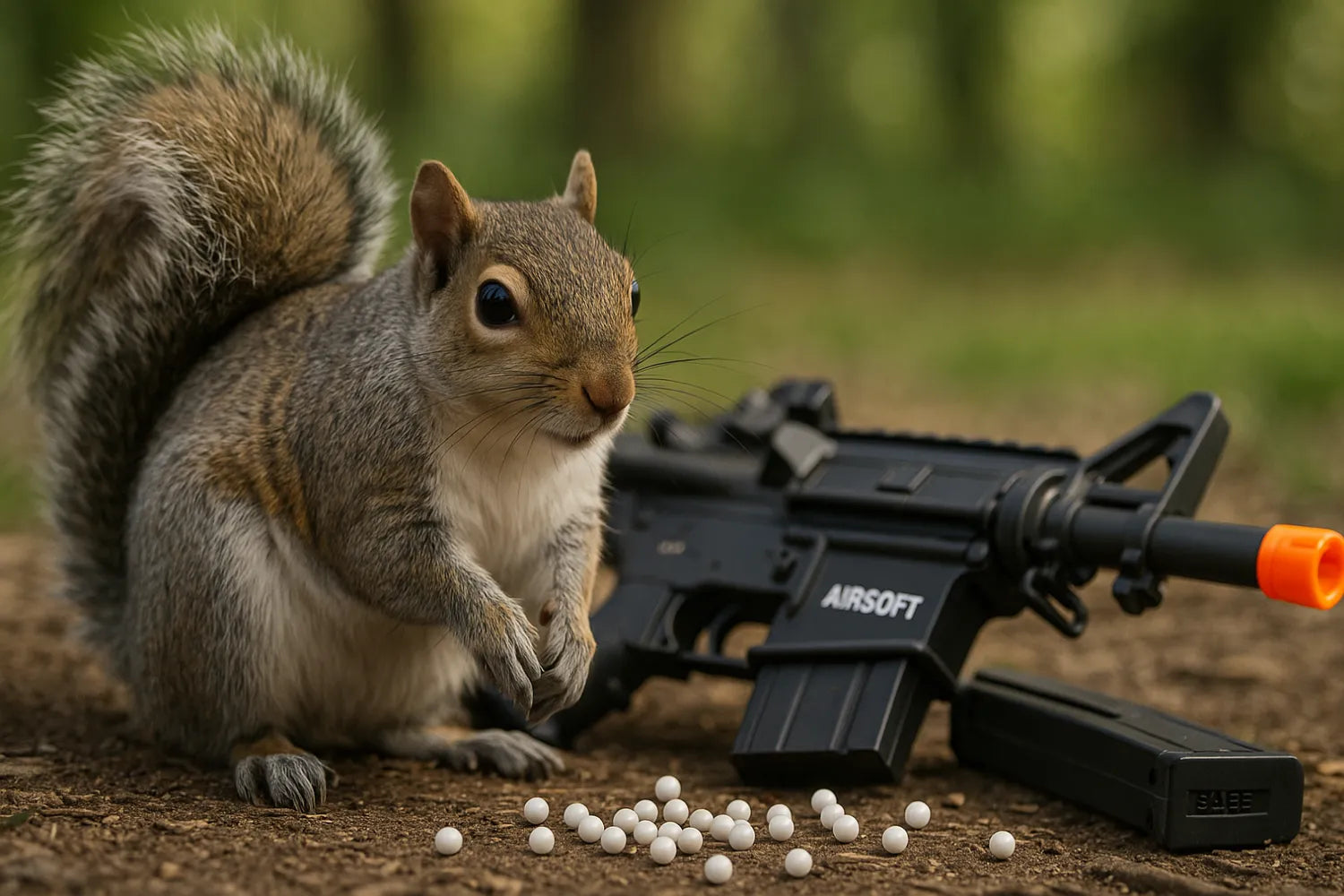Will Airsoft Guns Scare Squirrels Away? Can They Die?