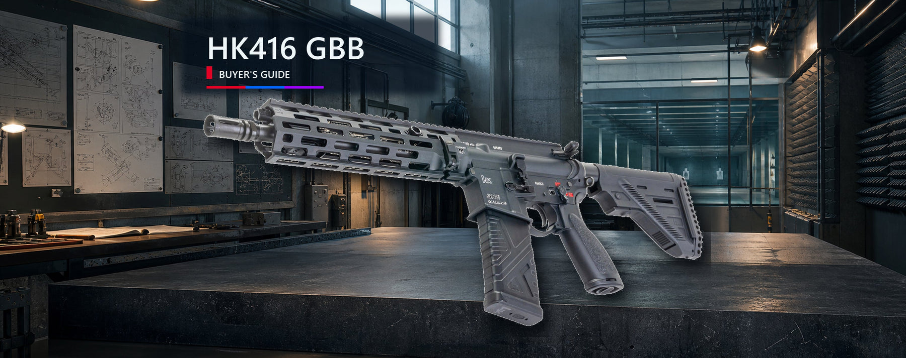 HK416 GBB rifle buyer's guide in a European engineering test facility