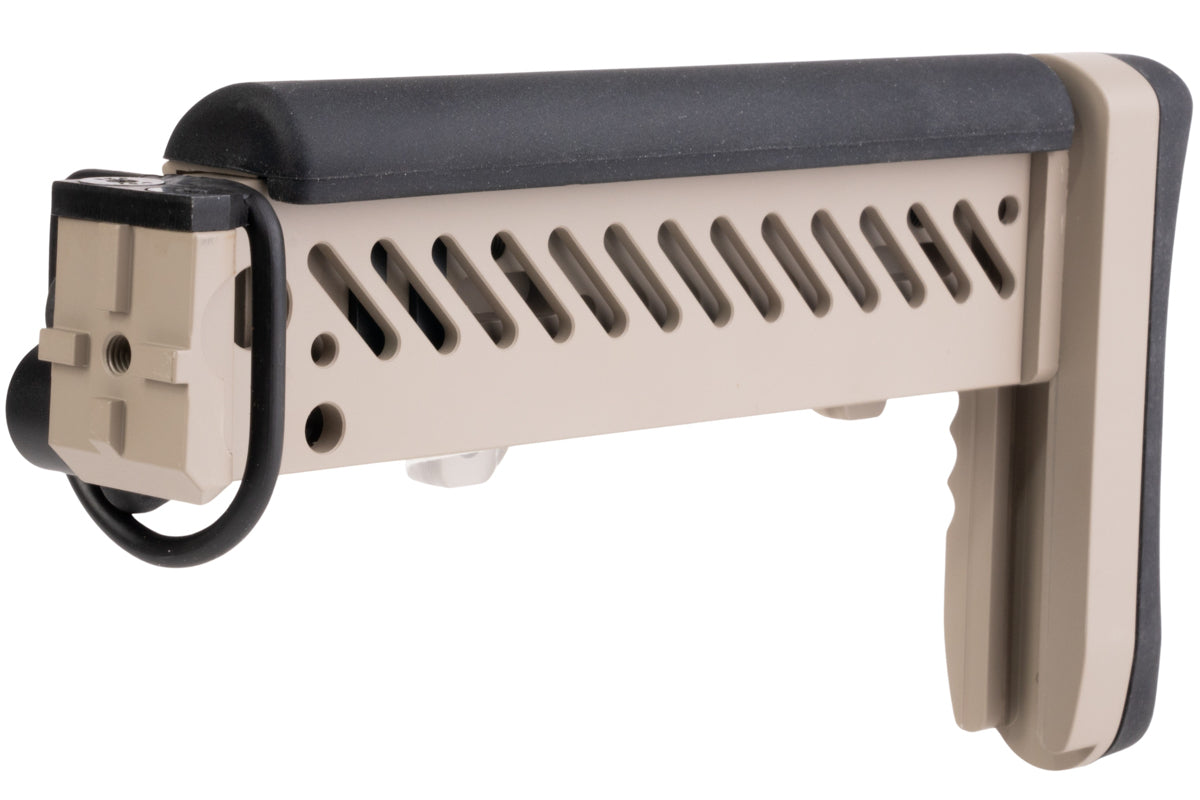 5KU AK PT-1 Telescopic Side Folding Gen 2 Stock for LCT/CYMA AK AEG / GHK AK GBB Airsoft (TAN)