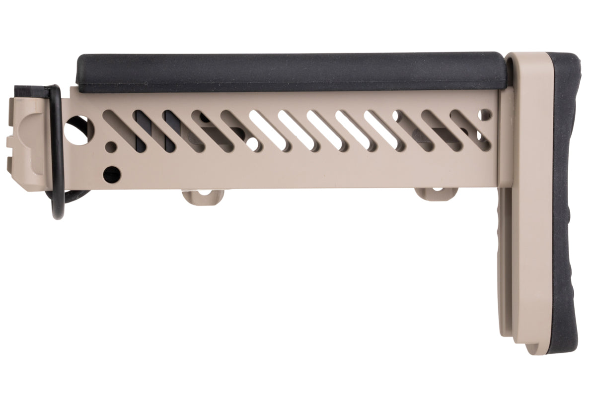 5KU AK PT-1 Telescopic Side Folding Gen 2 Stock for LCT/CYMA AK AEG / GHK AK GBB Airsoft (TAN)