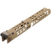 5KU VS-24 Aluminum AK Long Tubular Keymod Handguard for LCT/ GHK AK AEG/GBB Airsoft (Tan)