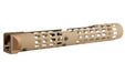 5KU VS-24 Aluminum AK Long Tubular Keymod Handguard for CYMA AK AEG Airsoft (Tan)