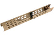 5KU VS-24 Aluminum AK Long Tubular Keymod Handguard for CYMA AK AEG Airsoft (Tan)