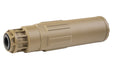 5KU CGS SCI-SIX Style Airsoft Suppressor (Tan)