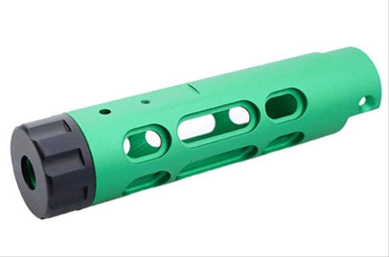 DR.BLACK - Outer Barrel SPIRAL STORM pour HI-CAPA 5.1, Bleu - Safe DR.BLACK - Outer Barrel SPIRAL STORM pour HI-CAPA 5.1, Bleu - Safe