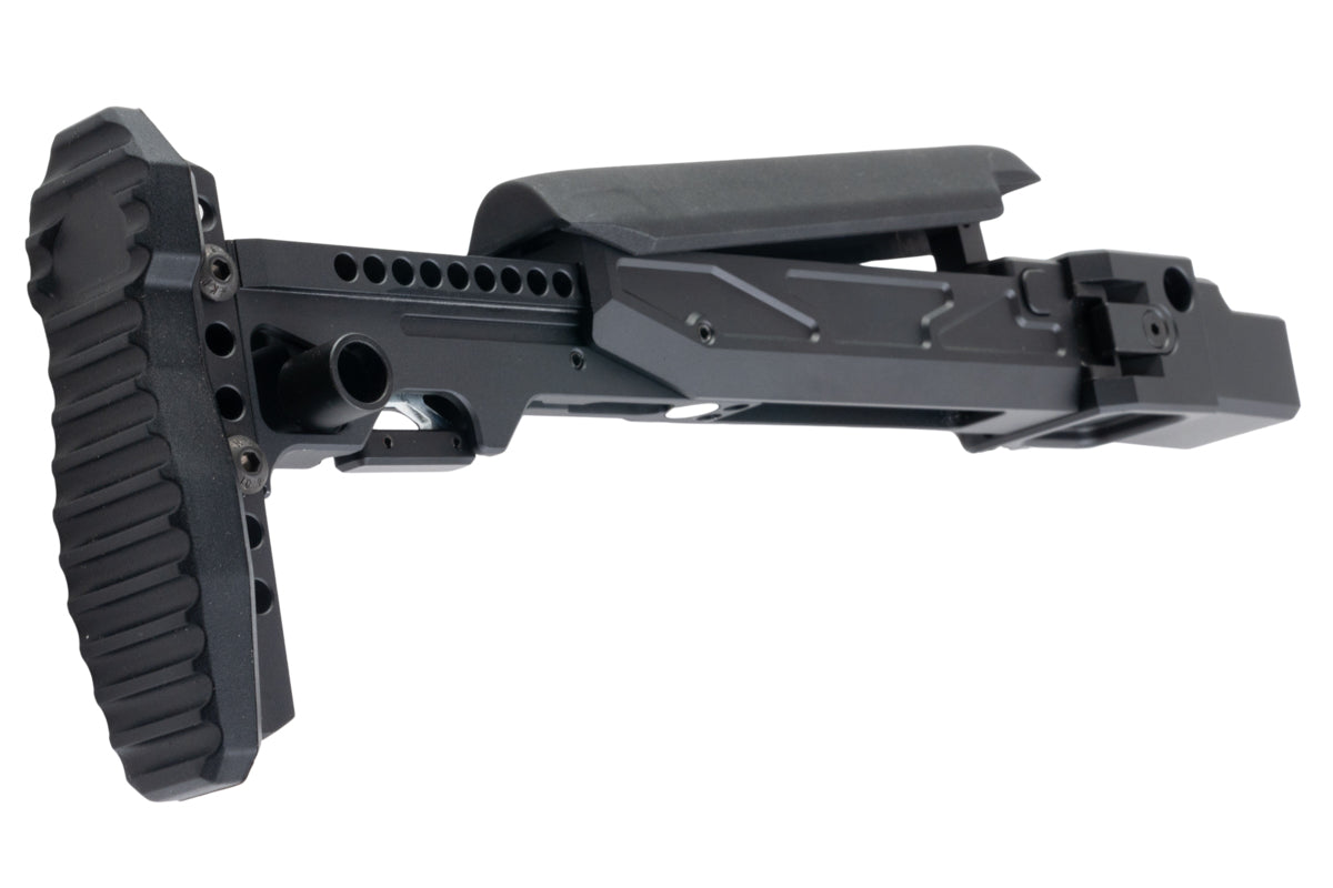 5KU KPYK Folding Telescopic Buttstock w/ Cheek Riser for GHK AKM V3 Airsoft GBB Airsoft