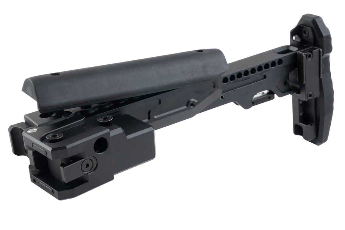 5KU KPYK Folding Telescopic Buttstock w/ Cheek Riser for GHK AKM V3 Airsoft GBB Airsoft