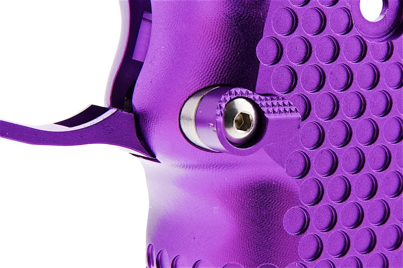 5KU CNC Aluminum Infinity Style Grip For Tokyo Marui Hi Capa GBB (Type 1/ Purple)