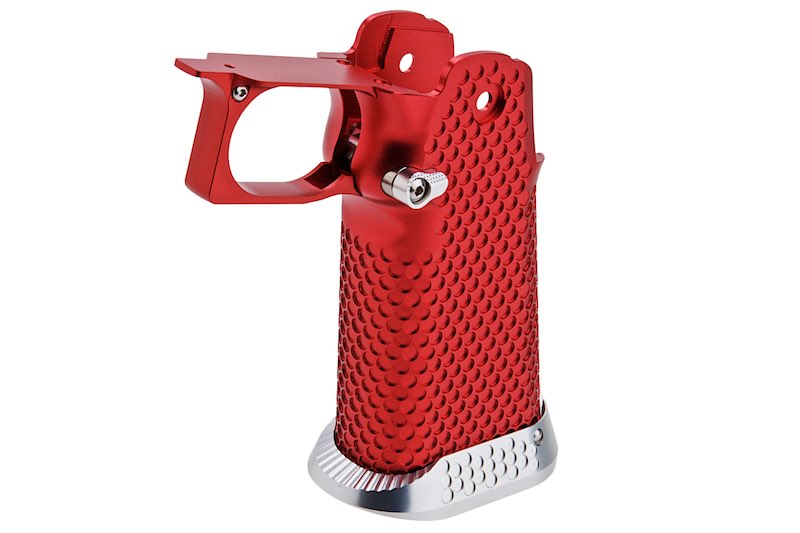 5KU CNC Aluminum Infinity Style Grip For Tokyo Marui Hi Capa GBB (Type 1/ Red)