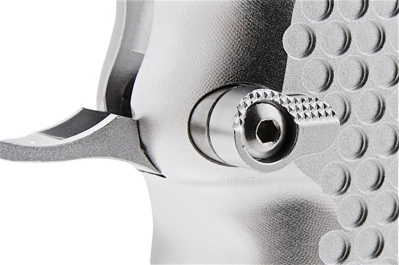 5KU CNC Aluminum Infinity Style Grip For Tokyo Marui Hi Capa GBB (Type 1/ Silver)