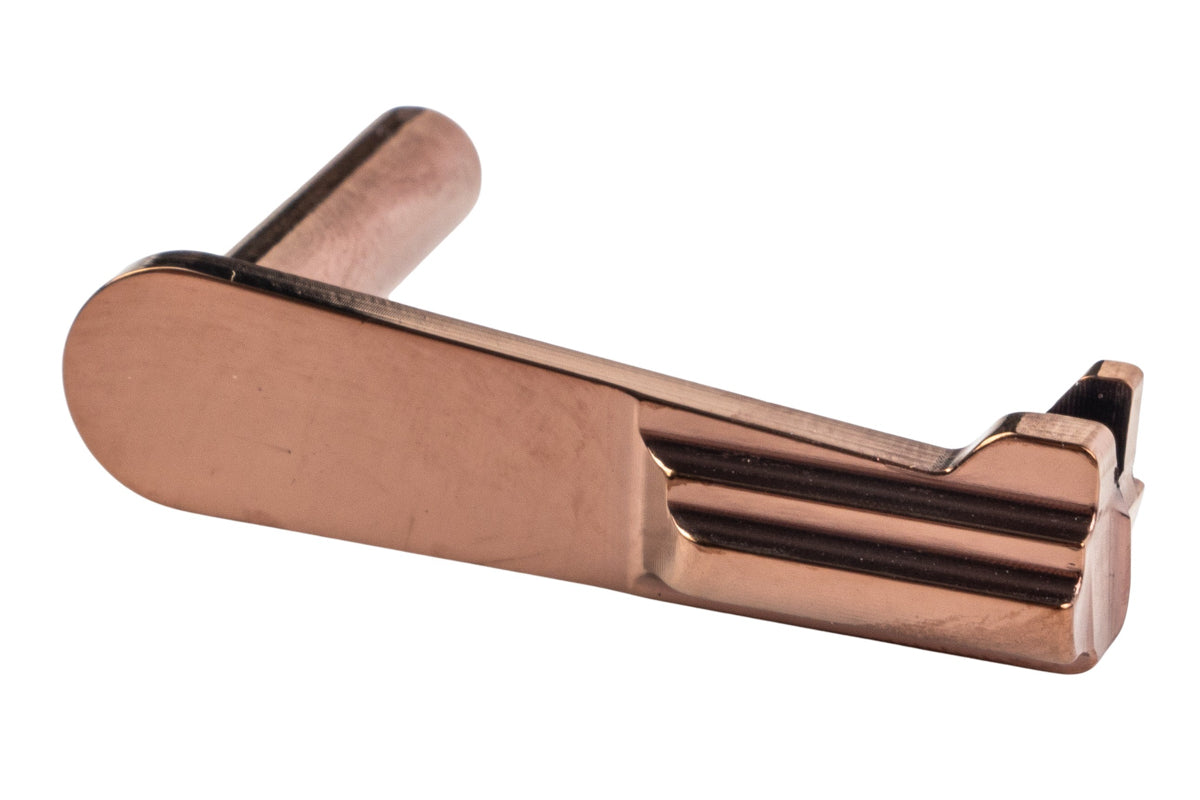 5KU Stainless Steel Slide Stop For Tokyo Marui Hi Capa GBB Airsoft (Type 1/ Brown)