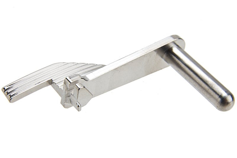 5KU Stainless Steel Extended Slide Stop For Marui Hi Capa Airsoft GBB (Silver)