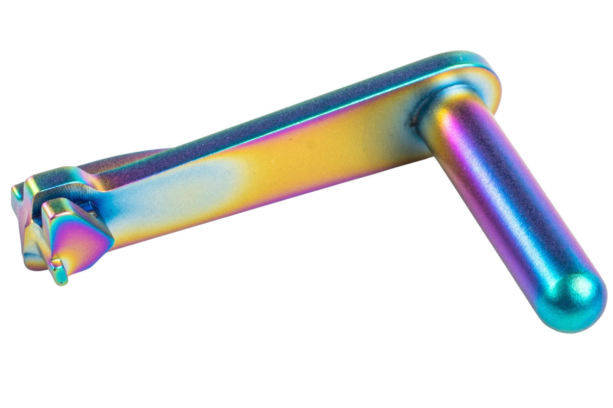 5KU Stainless Steel Slide Stop For Tokyo Marui Hi Capa GBB Airsoft (Type 6/ Rainbow)